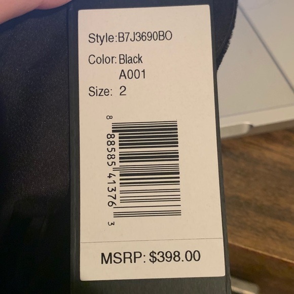 Parker Black Silk-Blend halter Gown - Picture 7 of 10